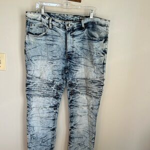 Southpole men’s distressed blue jeans size 40/30, vibtange style details
